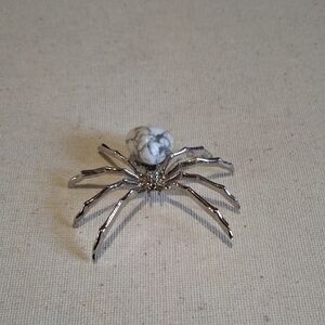 Silver and White Crystal Spider